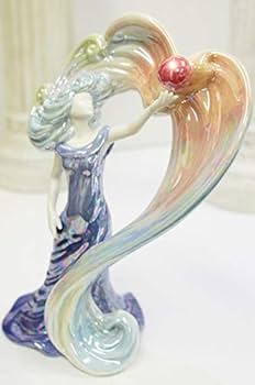 【美品】人形　天女　女神　陶器　置物　インテリア　工芸品　美術品　A2625 美品】人形 天女 女神 陶器 置物 インテリア 工芸品 美術品